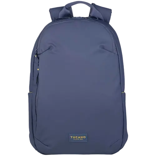 The Laser backpack for 15.6'' laptops and 16'' MacBooks, made from water-resistant resin-coated fabric obtained from recycled plastic, features a compact design and excellent pocket organization.