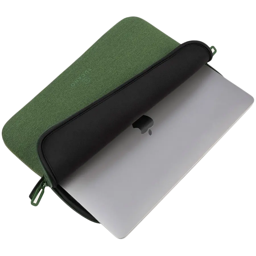 TUCANO MELANGE SLEEVES FOR MacBook Air 15 (2023)/ MacBook Pro 15 (2016-2019)/ Laptop 14/ Laptop 13 Green - image 3