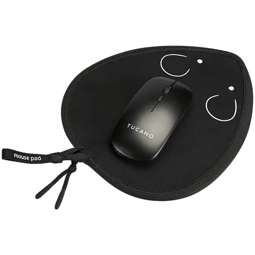 TOPO mouse pad + mouse wireless negru - 1