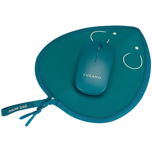 TOPO MOUSE PAD + WIRELESS MOUSE BLUE PE.