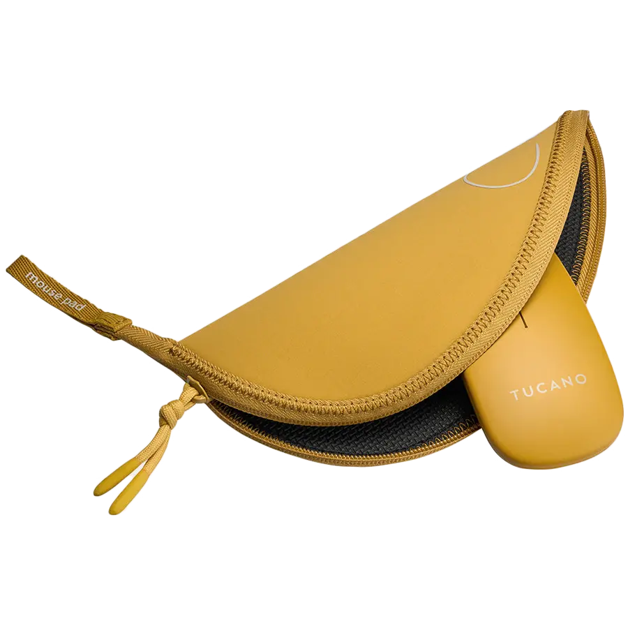 TOPO mousepad + ασύρματο ποντίκι κίτρινο - image 1