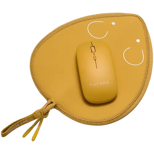 TOPO MOUSE PAD + WIRELESS MOUSE YELLOW