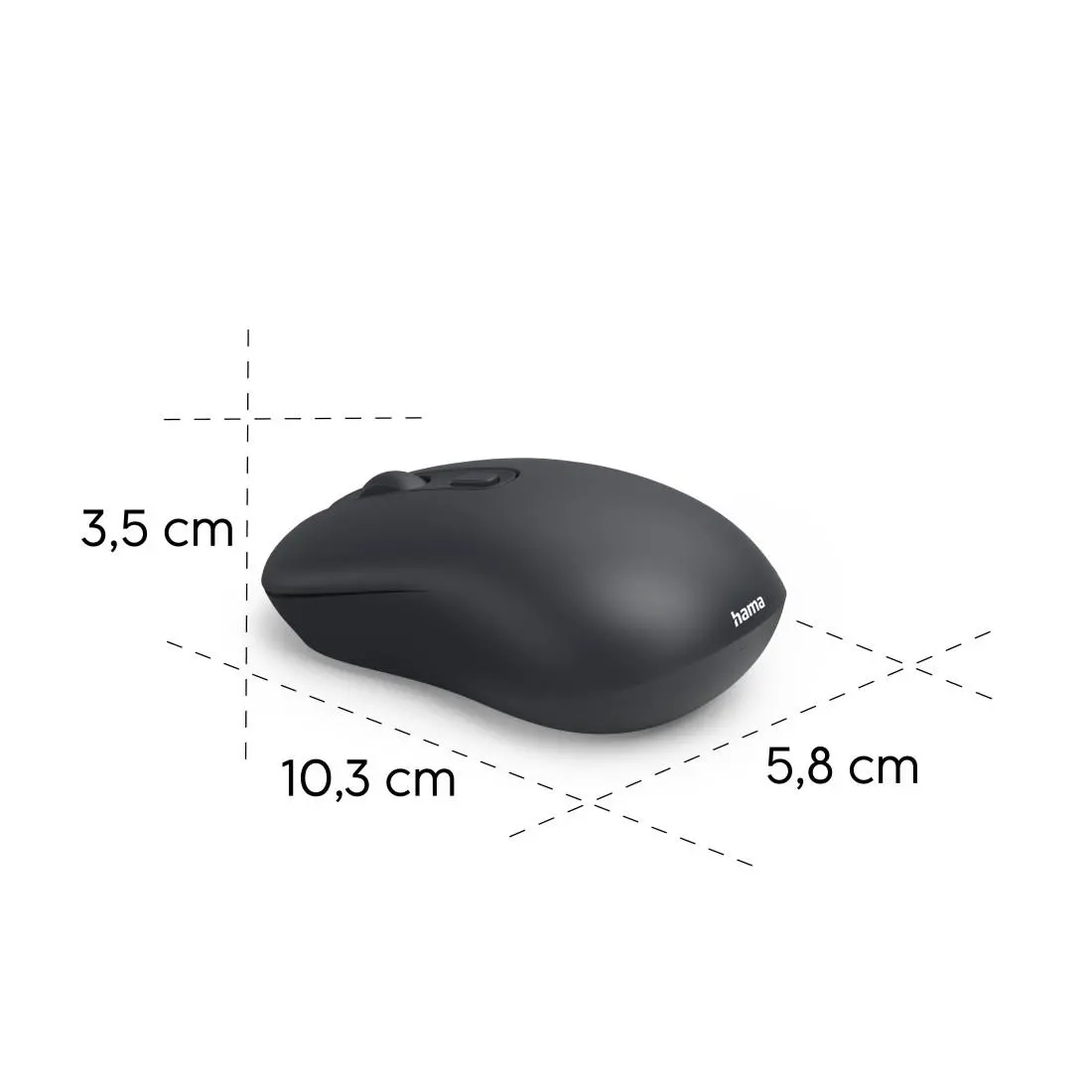 HAMA Безжична мишка „WM-200“, оптична, 4 бутона, тиха, черна - image 13