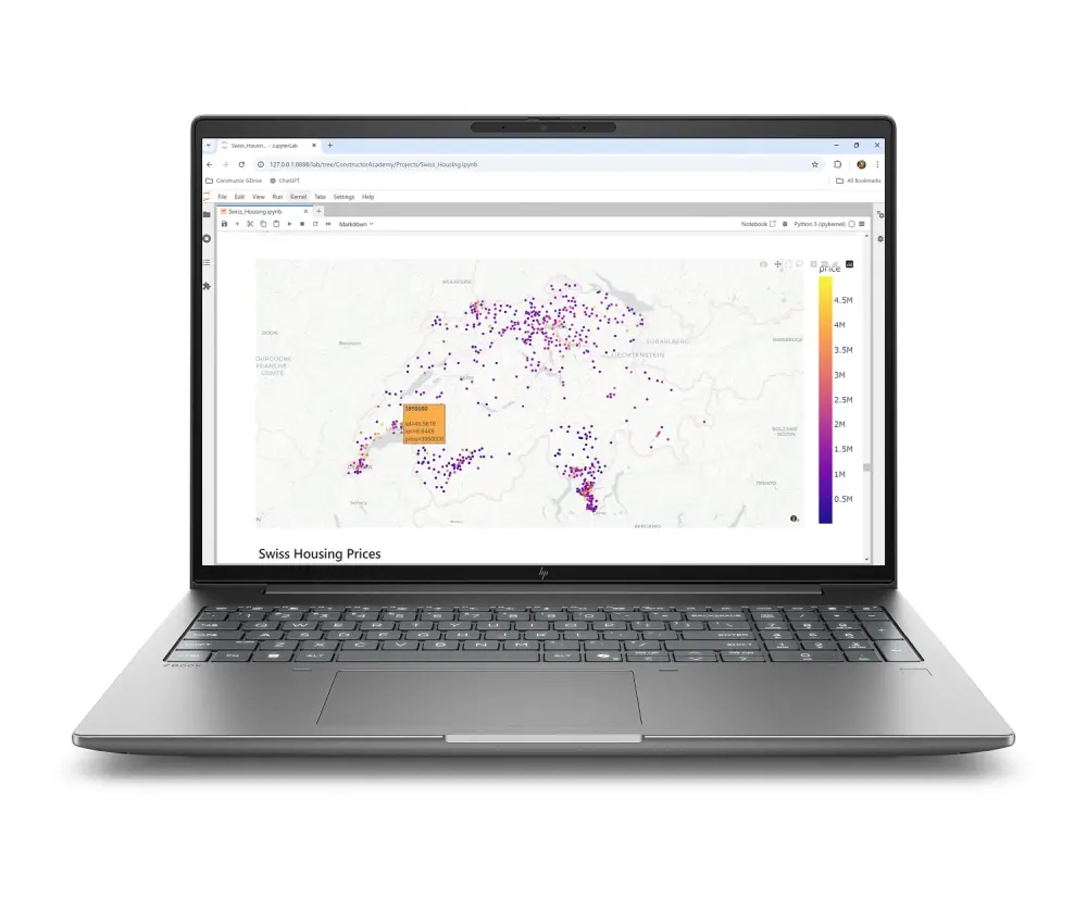 Лаптоп, HP ZBook X G2i AI 16" Meteor Silver, Ultra 7 366H(up to 4.8Ghz/18MB/16C), 16" AG WQUXGA 120Hz DreamColor 500nits, 32GB 5600Mhz 1DIMM, 1TB PCIe SSD, WiFi7+BT6, FPR, SMR, NVIDIA RTX PRO 2000 Blackwell 8GB, Backlit Kbd, 6C Batt, Win 11 Pro, 3Y OnSite