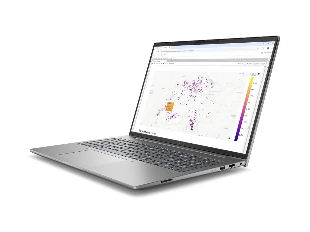 Φορητός υπολογιστής, HP ZBook X G2i AI 16" Meteor Silver, Ultra 7 366H(έως 4.8Ghz/18MB/16C), 16" AG WQUXGA 120Hz DreamColor 500nits, 32GB 5600Mhz - image 1