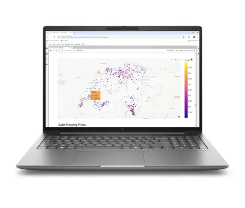 Laptop, HP ZBook X G2i AI 16" Meteor Silver, Ultra 7 366H(până la 4.8Ghz/18MB/16C), 16" AG WQUXGA 120Hz DreamColor 500nits, 32GB 5600Mhz 1DIMM, 1TB - 1