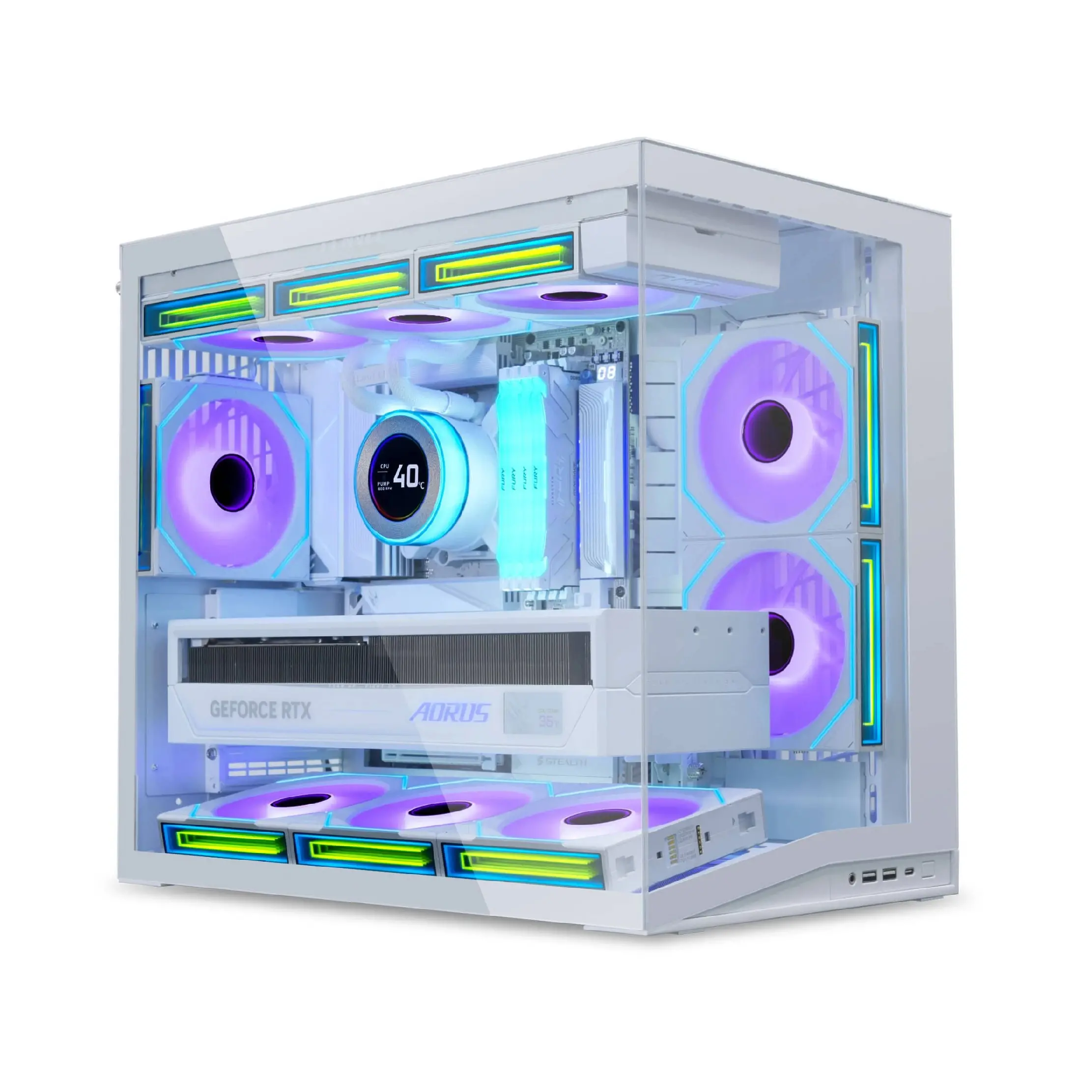 Lian Li кутия Case ATX - O11 Dynamic Mini V2 - White - image 1