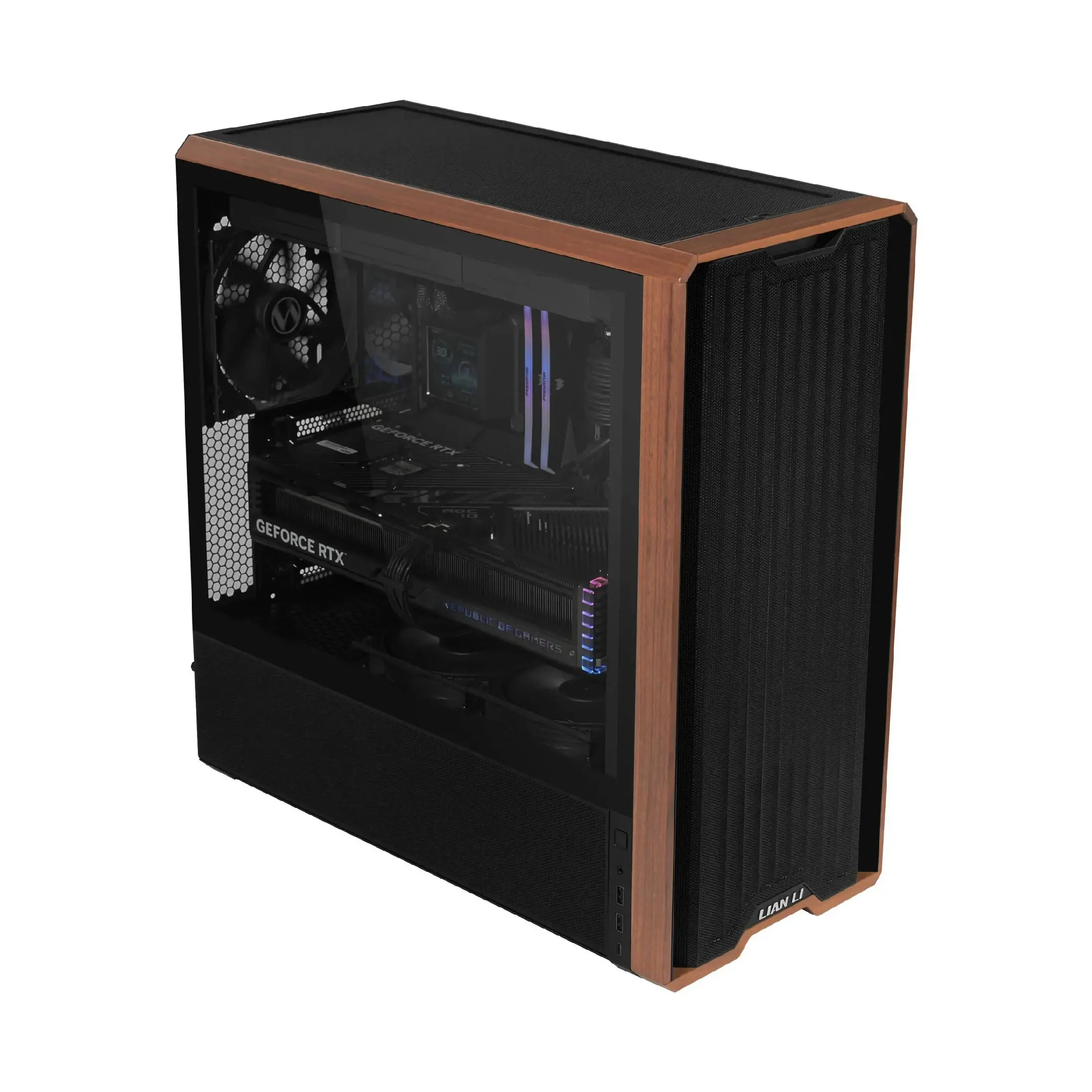 Lian Li кутия Case ATX - LANCOOL 217 WOOD - Black - image 3