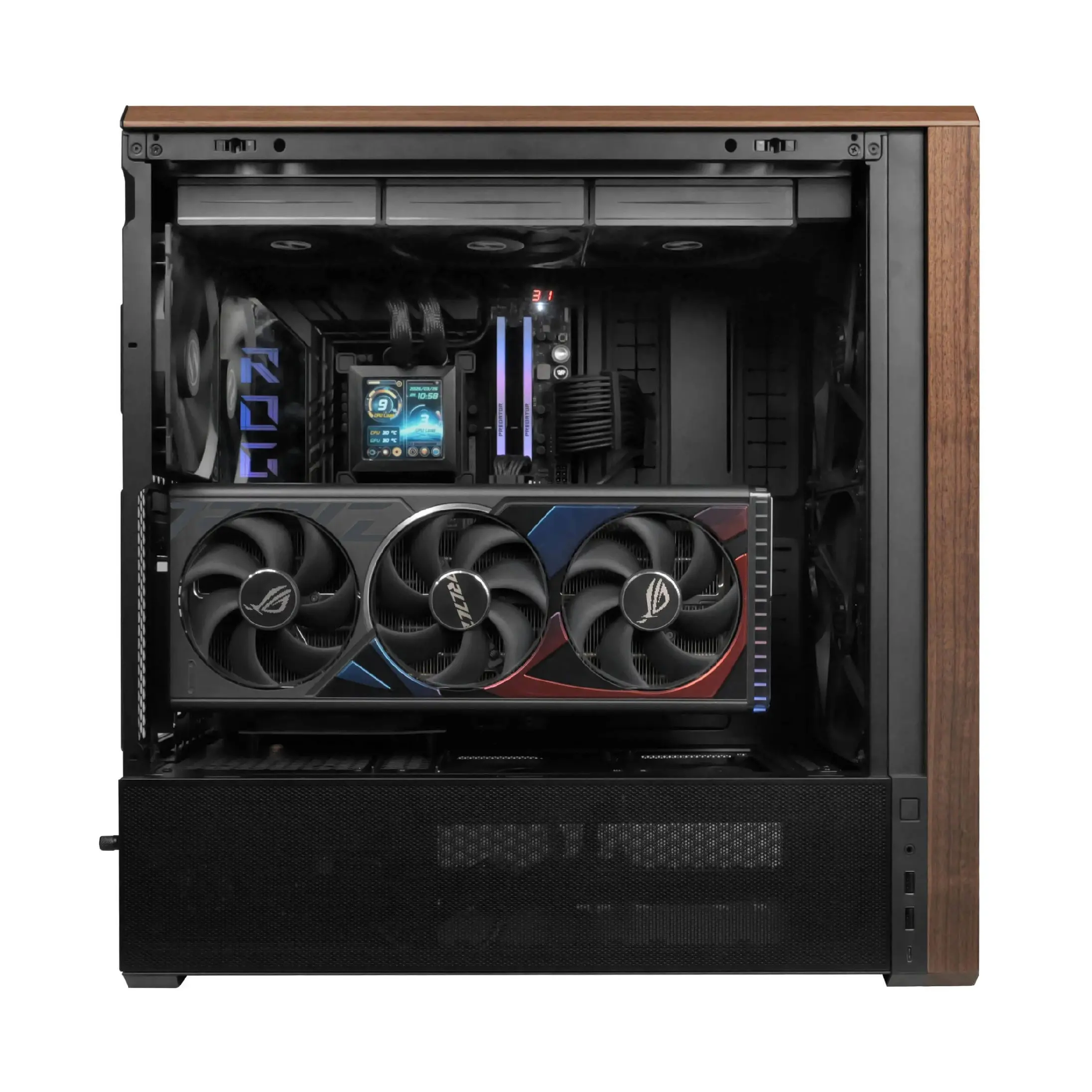 Lian Li кутия Case ATX - LANCOOL 217 WOOD - Black - image 4