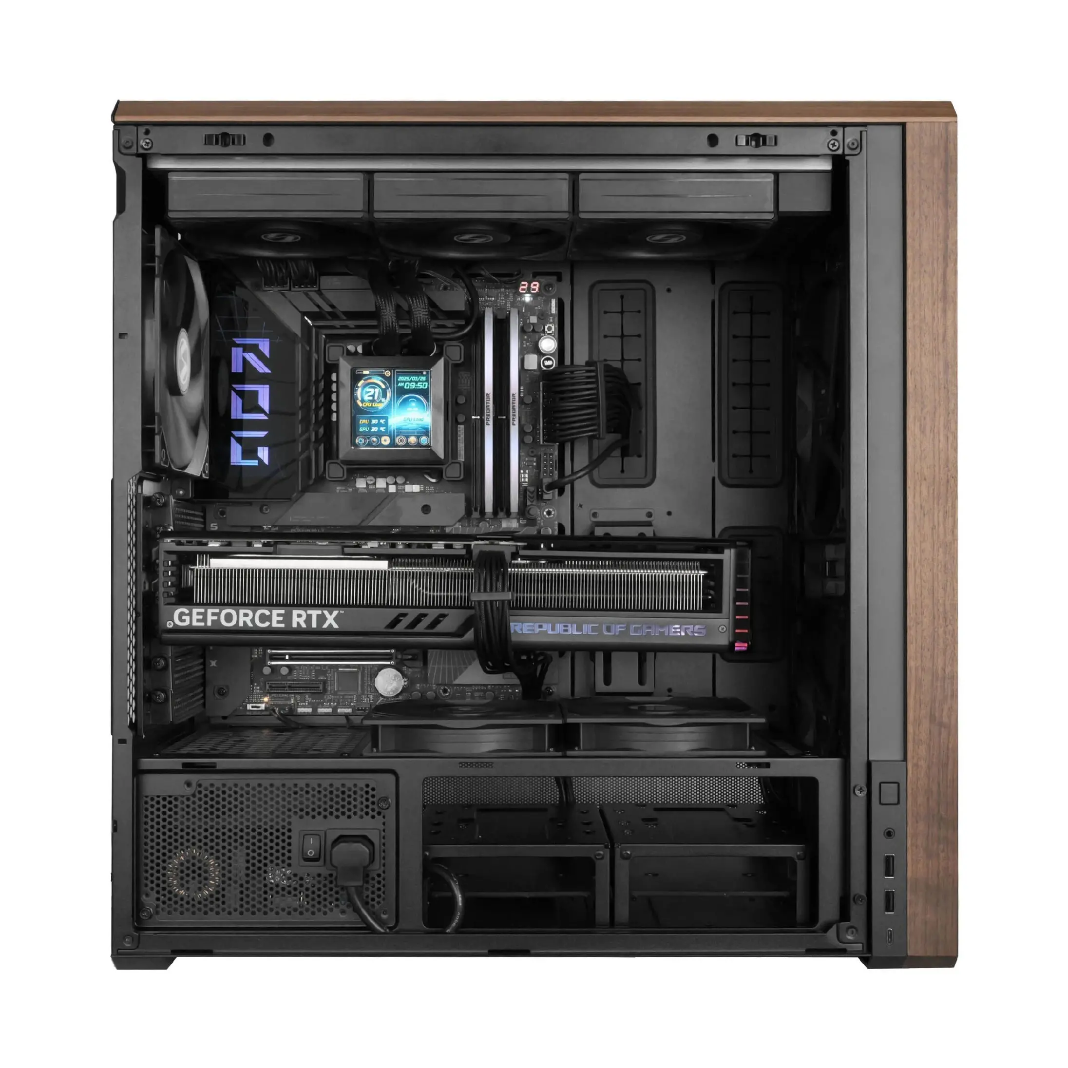 Lian Li кутия Case ATX - LANCOOL 217 WOOD - Black - image 6