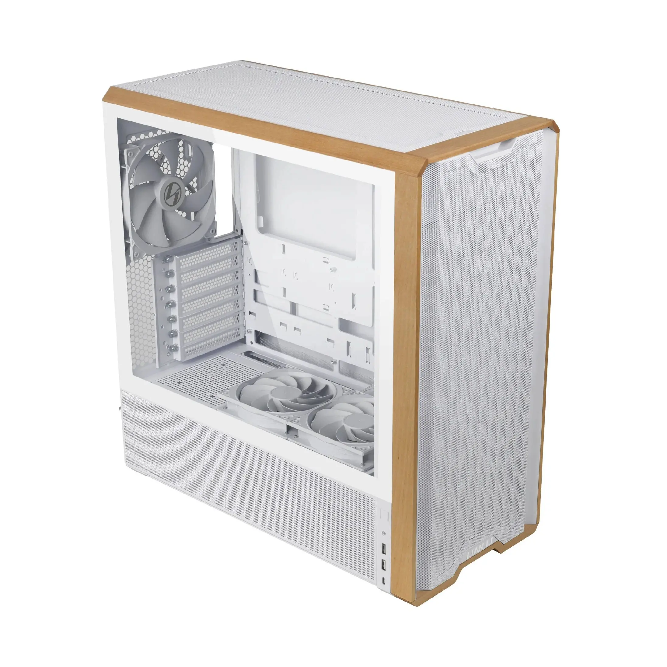 Lian Li кутия Case ATX - LANCOOL 217 WOOD - White - image 3