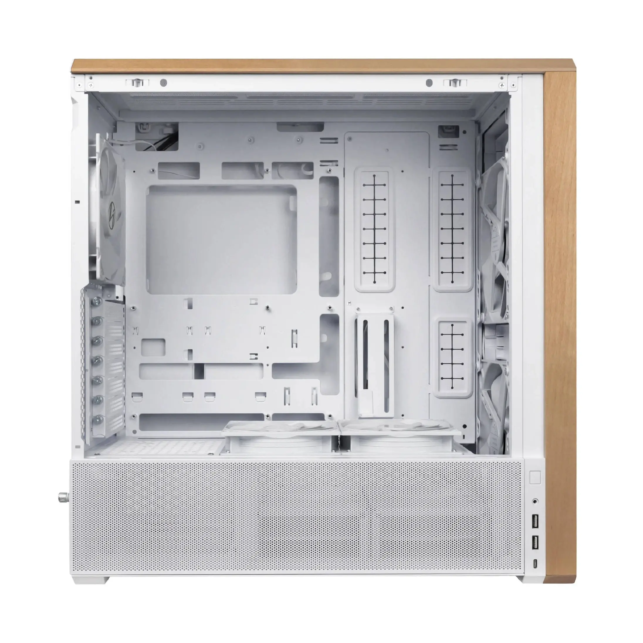 Lian Li кутия Case ATX - LANCOOL 217 WOOD - White - image 4