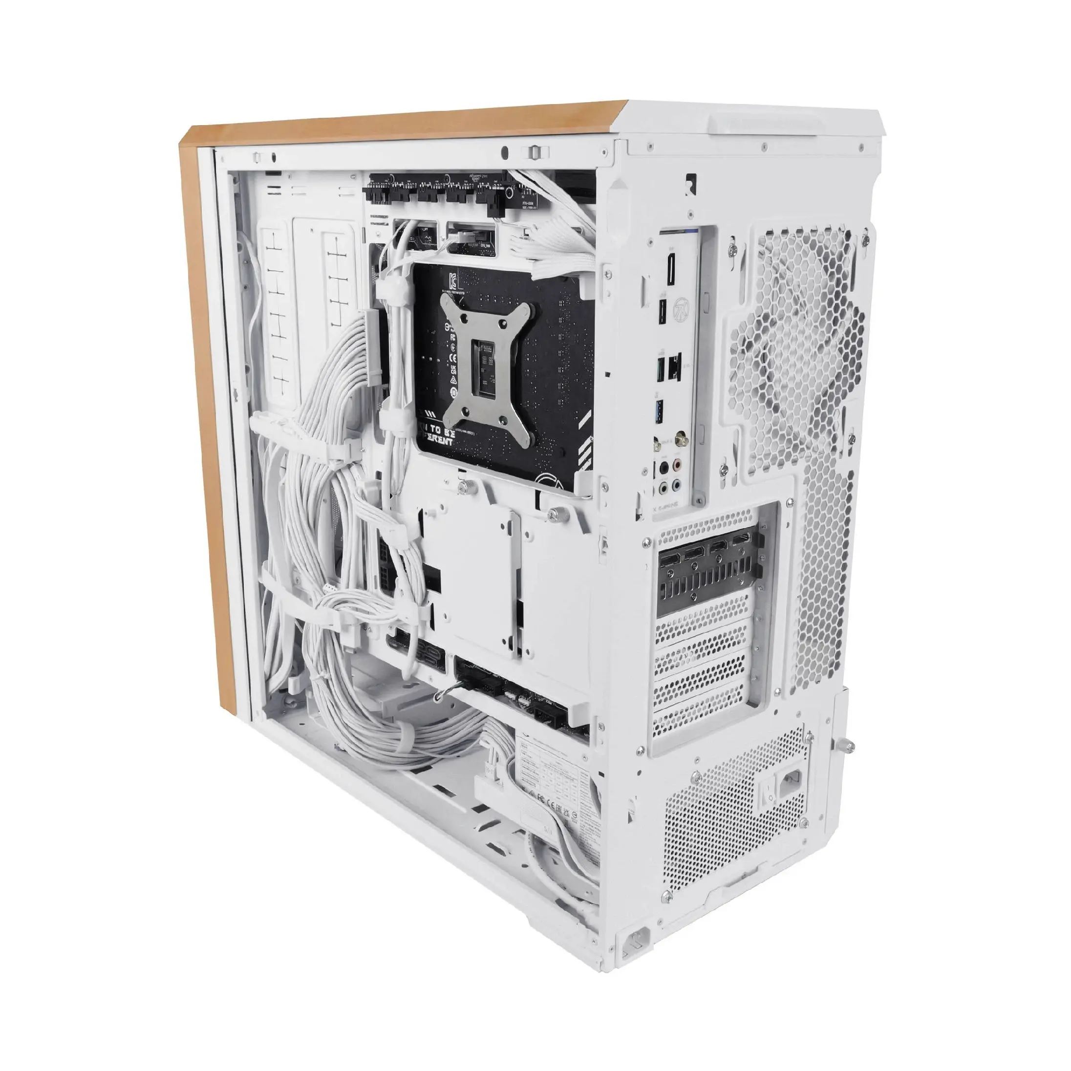 Lian Li кутия Case ATX - LANCOOL 217 WOOD - White - image 6