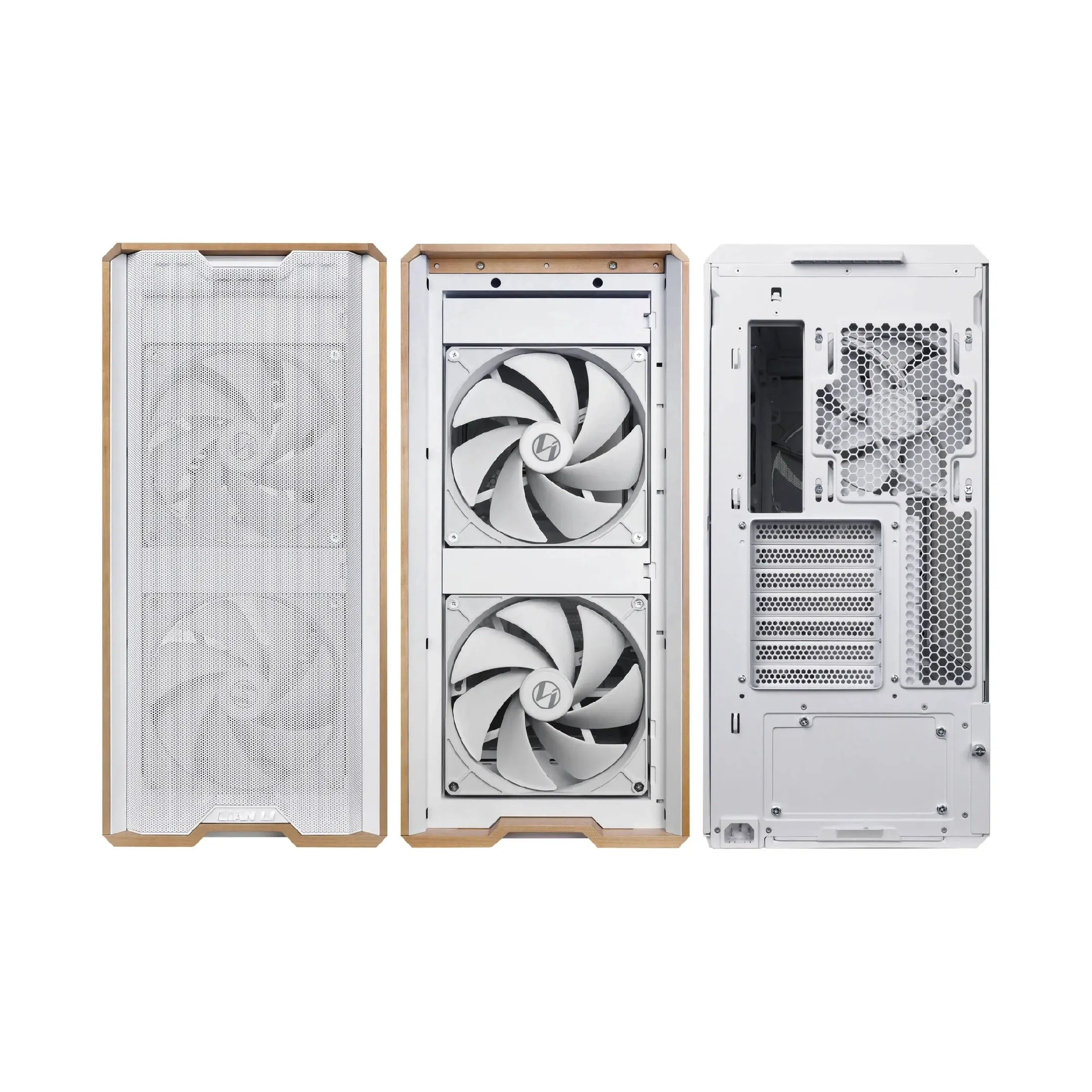 Lian Li кутия Case ATX - LANCOOL 217 WOOD - White - image 8