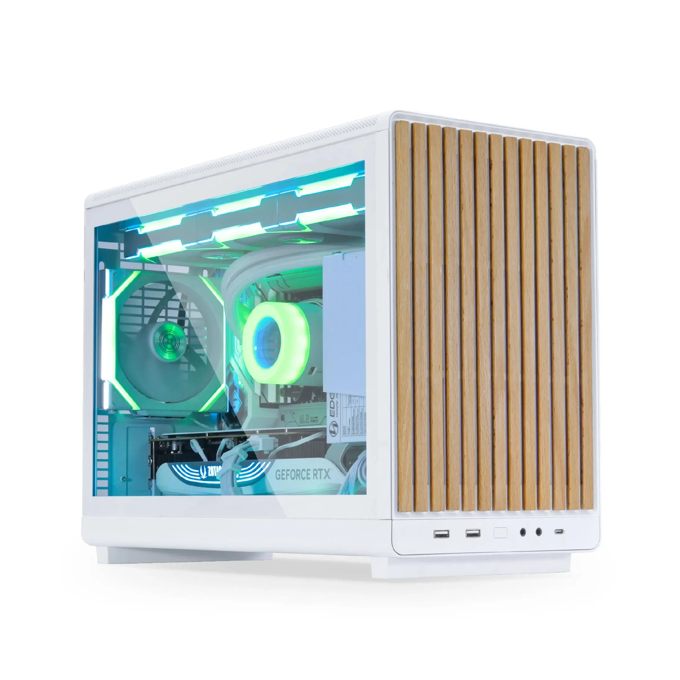 Lian Li κουτί mATX - DAN Cases A3 Wood - Λευκό