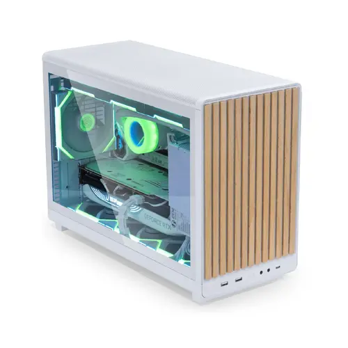 Lian Li кутия Case mATX - DAN Cases A3 Wood - White - image 1