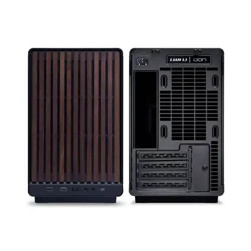 Lian Li кутия Case mATX - DAN Cases A3 Wood - Black - image 2