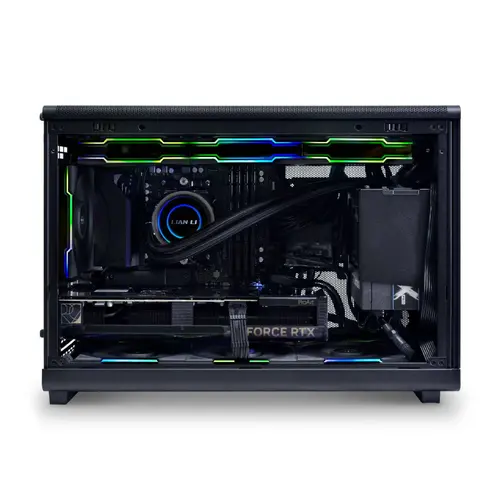 Lian Li кутия Case mATX - DAN Cases A3 Wood - Black - image 4