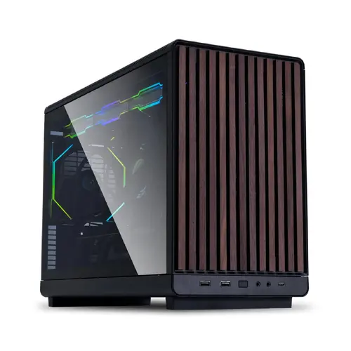 Lian Li κουτί mATX - DAN Cases A3 Wood - Μαύρο - 1
