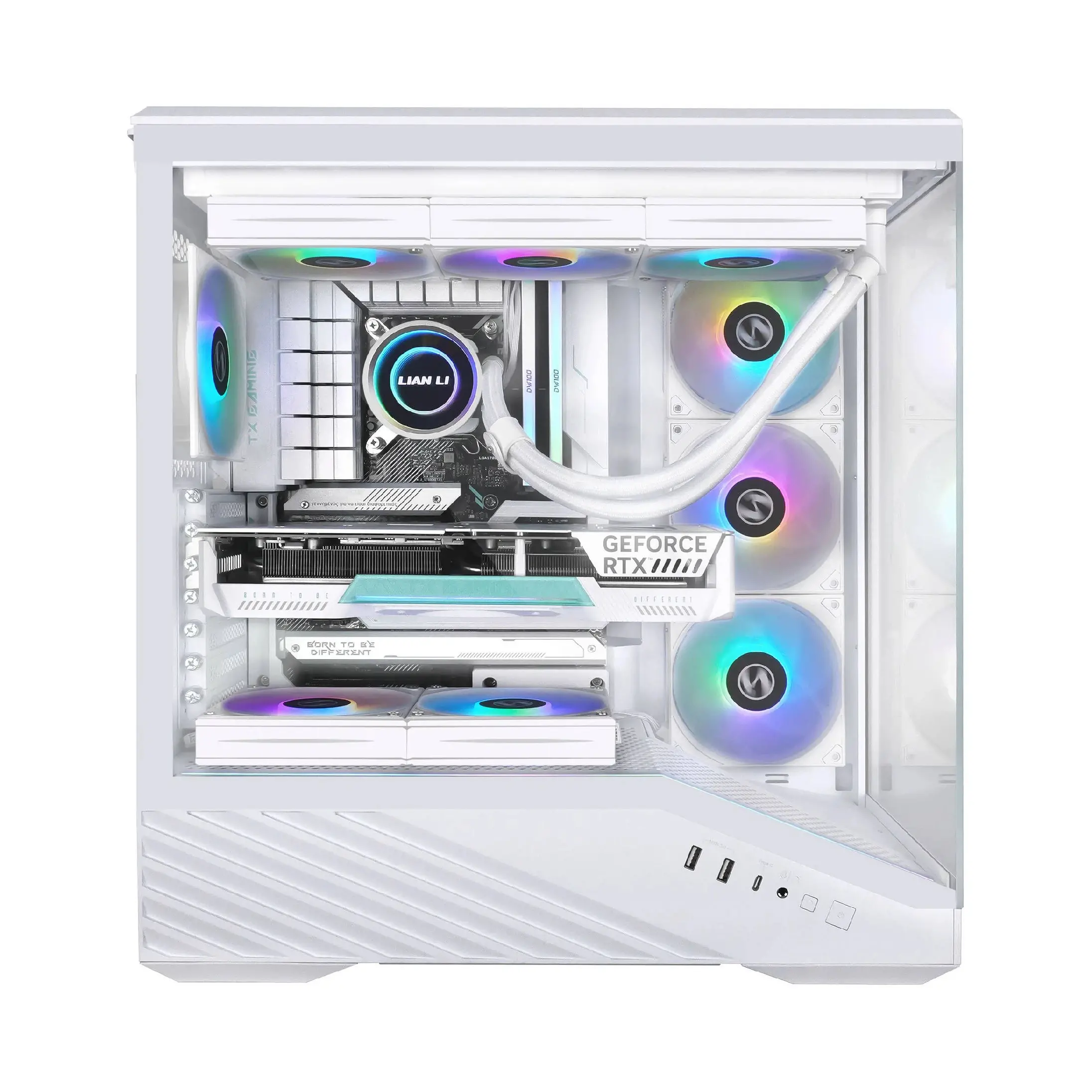 Lian Li кутия Case E-ATX - Vector V100 - White - image 4