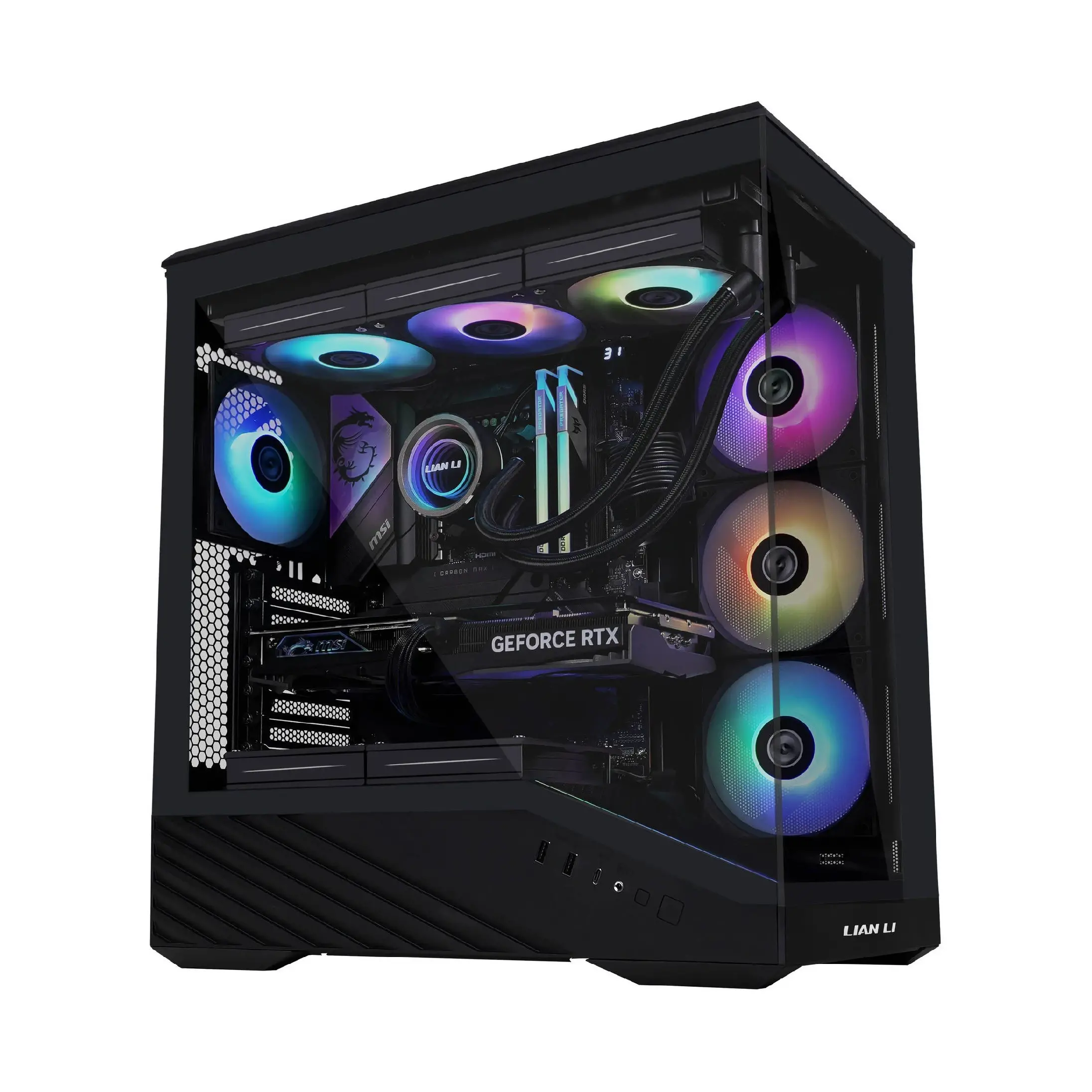Lian Li кутия Case E-ATX - Vector V100 - Black - image 2