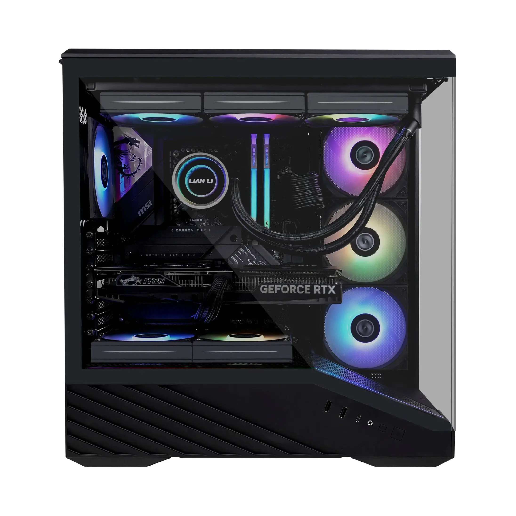 Lian Li кутия Case E-ATX - Vector V100 - Black - image 3
