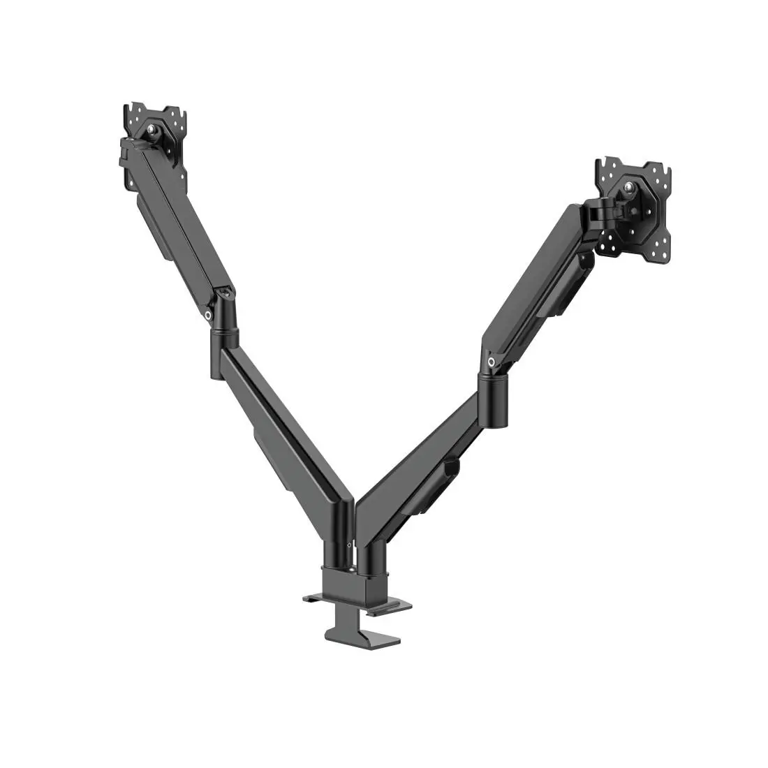 HAMA Стойка за 2 бр. монитори, 17" - 35", газова пружина, напълно мобилна, черна - image 2