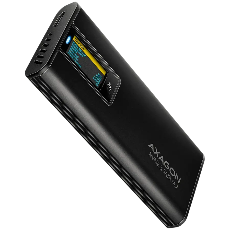 EEM2-SD2B USB-C 10Gbps-M.2 NVMe & SATA SSD DISPLAY box