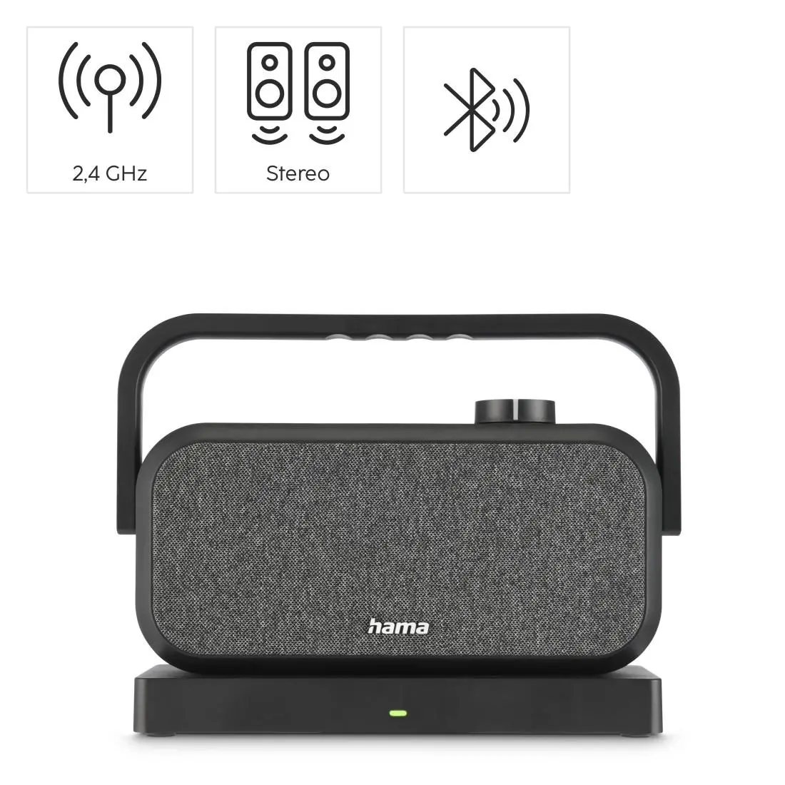 HAMA Блутут колонка за телевизори, 2.4 GHz докинг станция, стерео - image 8