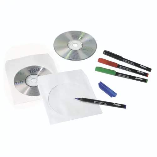 HAMA Предпазни пликове за CD/DVD дискове, опаковка 100 бр. - image 1
