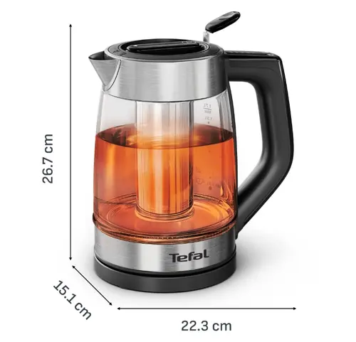 Електрическа кана, Tefal BJ760DE0 Tmk Element 1.7L Glass Digital - image 2