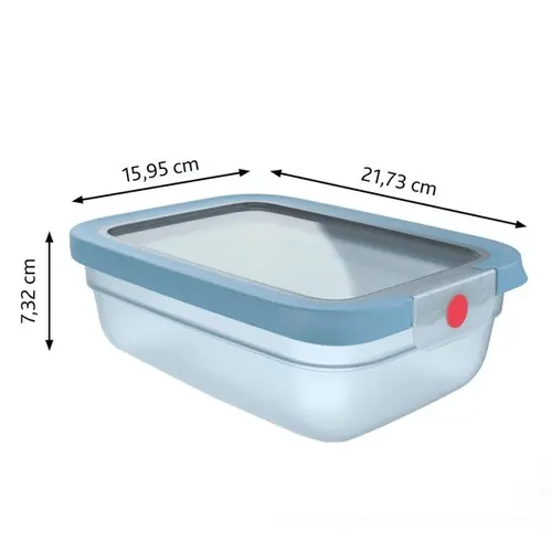 Кутия за съхранение, Tefal N1210710 Oneclick Re 1.2 L Blue Tef1 - image 3