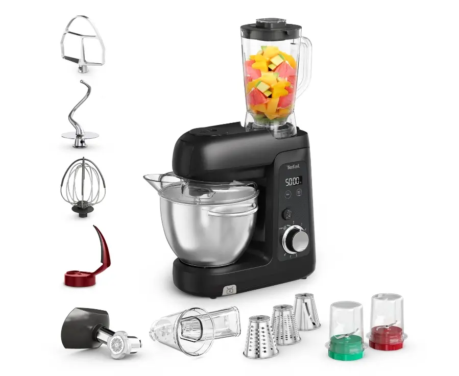Κουζινομηχανή, Tefal QB5458F0 Km Bake Partner + 5 αξεσουάρ Μαύρο Ee