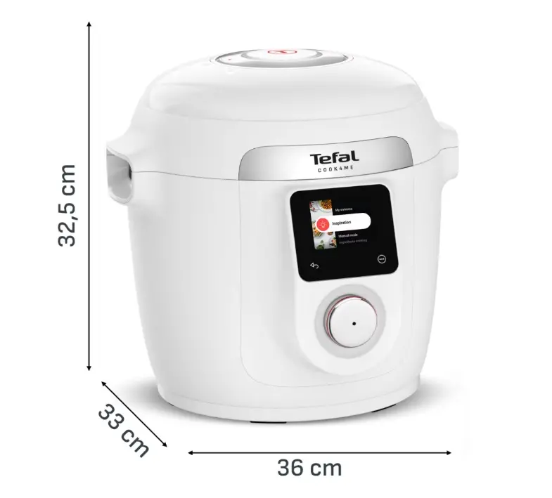 Мултикукър, Tefal CY9621F2 Epc Cook4Me 10In1 W/O Grid Wht - image 3