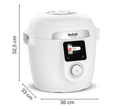 Мултикукър, Tefal CY9621F2 Epc Cook4Me 10In1 W/O Grid Wht - image 3