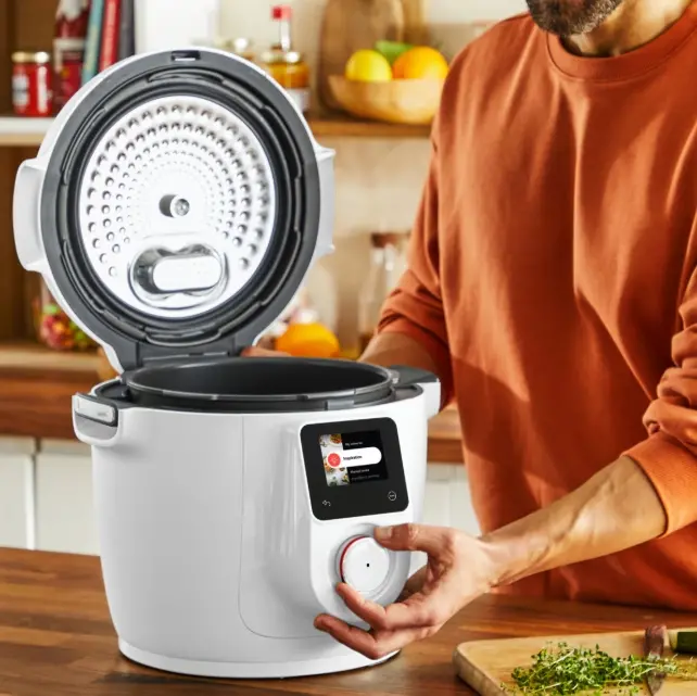 Мултикукър, Tefal CY9621F2 Epc Cook4Me 10In1 W/O Grid Wht - image 4