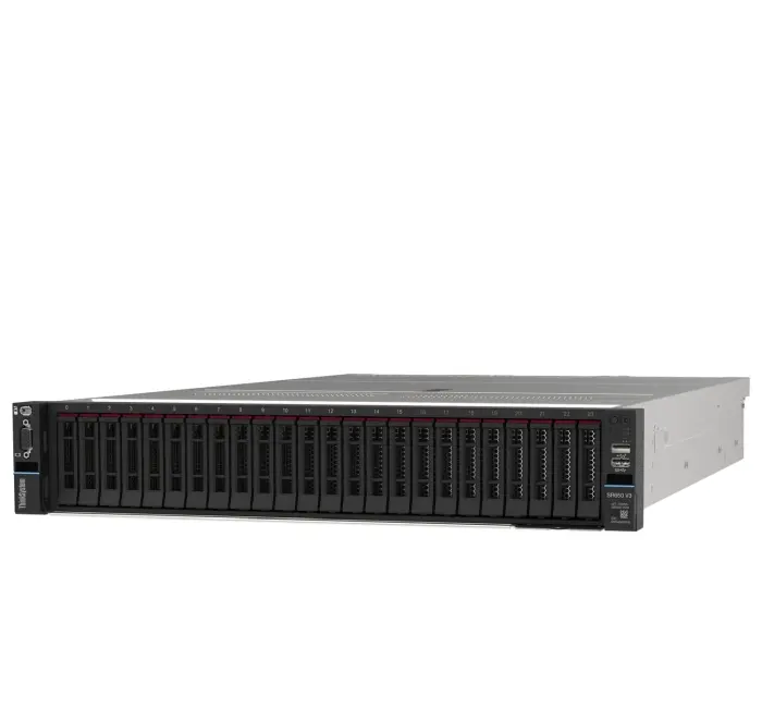 Сървър, Lenovo ThinkSystem SR650 V3, Intel Xeon Silver 4514Y 16C 2.0GHz 150W, 1x32GB 2Rx4, 12 LFF, ThinkSystem RAID 9350-16i 4GB Flash, 4 x 1 Gbps, 1100W