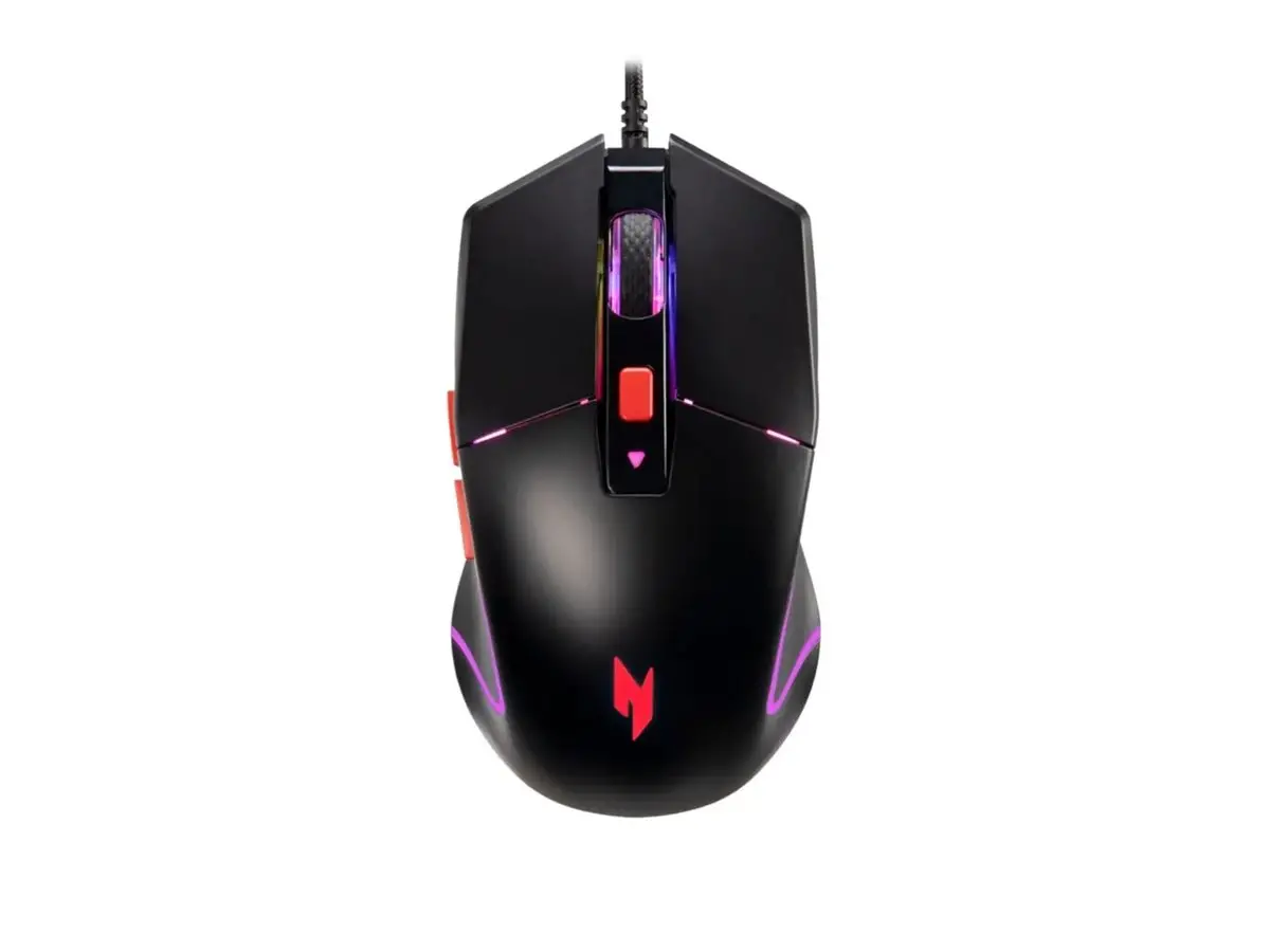 Мишка, Acer Nitro Mouse NMW100 Black, Up to 7200 dpi, Wired, 6 buttons, Retail Pack