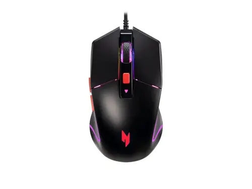 Mouse, Acer Nitro Mouse NMW100 Black, până la 7200 dpi, cu fir, 6 butoane, Retail Pack - 1