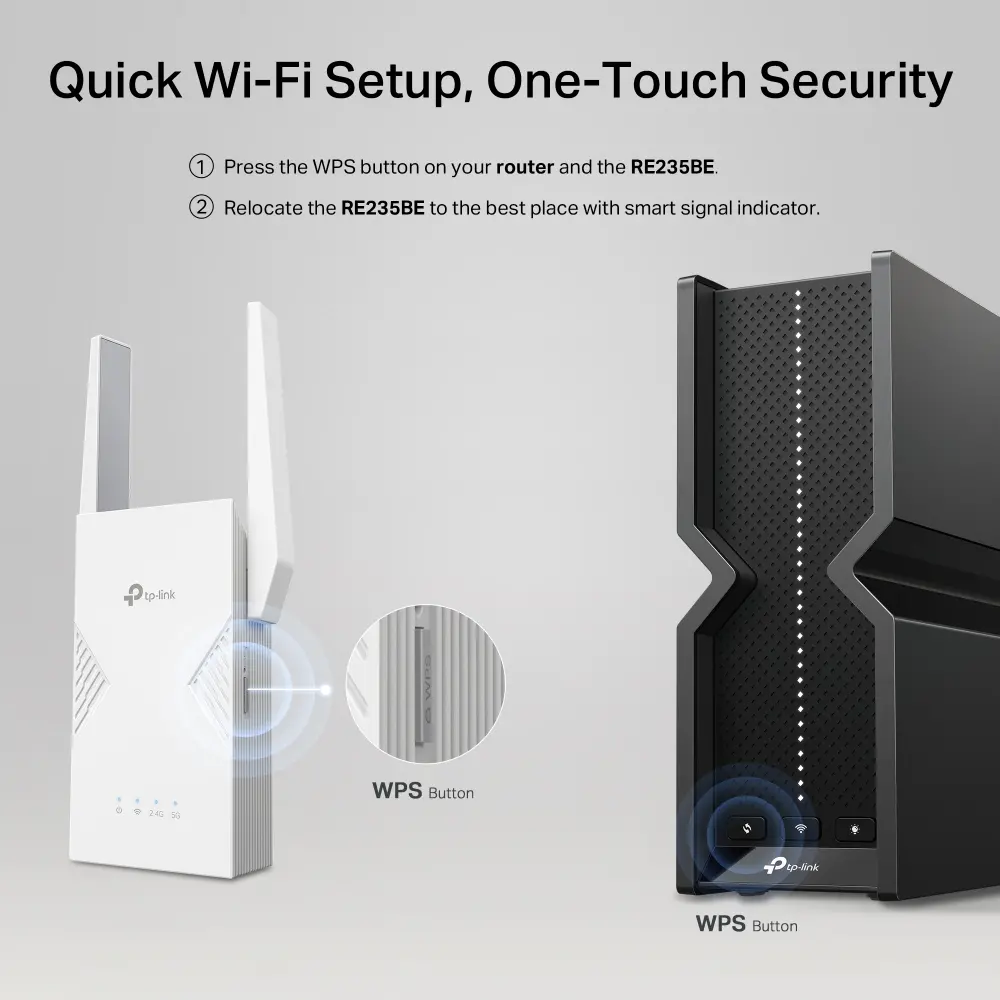Удължител на обхват TP-LINK RE235BE, BE3600 двубандов Wi-Fi 7,1*2.5 Gbps порт - image 7