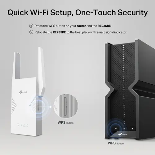 Удължител на обхват TP-LINK RE235BE, BE3600 двубандов Wi-Fi 7,1*2.5 Gbps порт - image 7