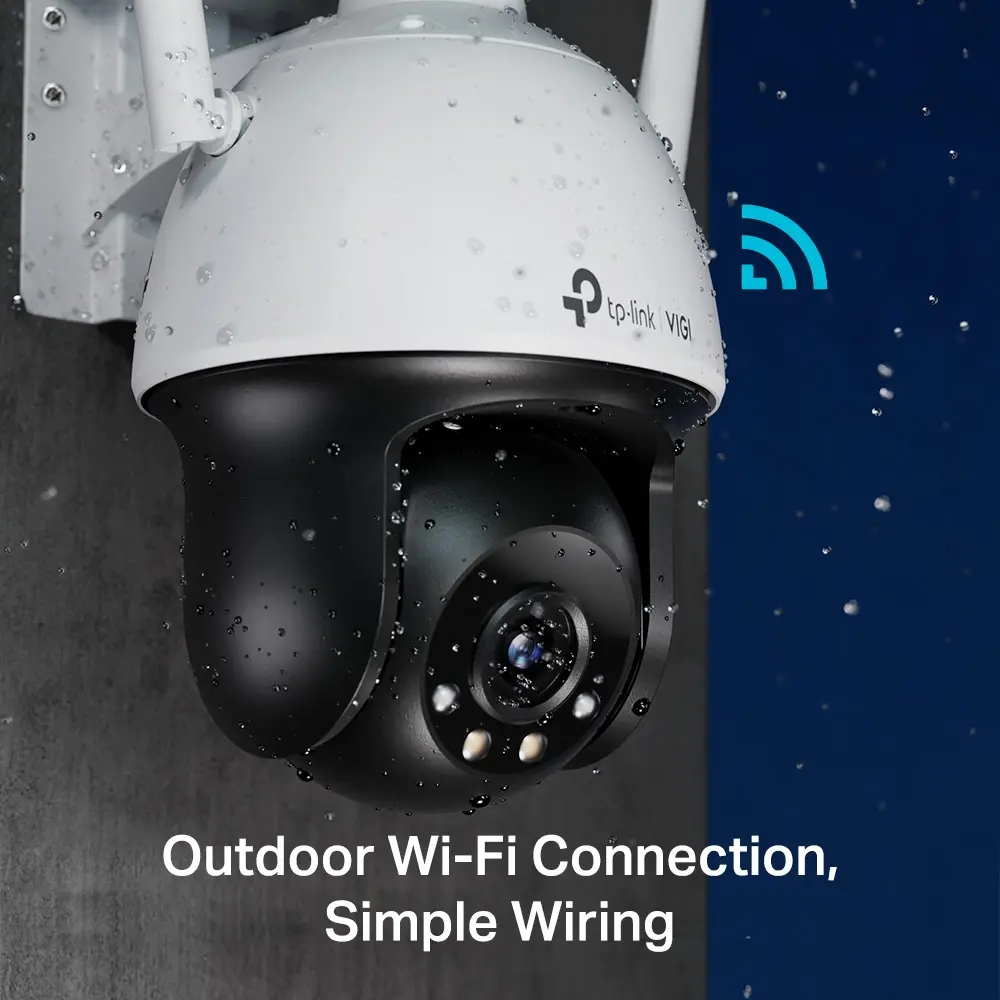 Камера TP-Link VIGI C540-W(4mm), 4MP, Full-Color, Wi-Fi Pan Tilt ,мрежова - image 3