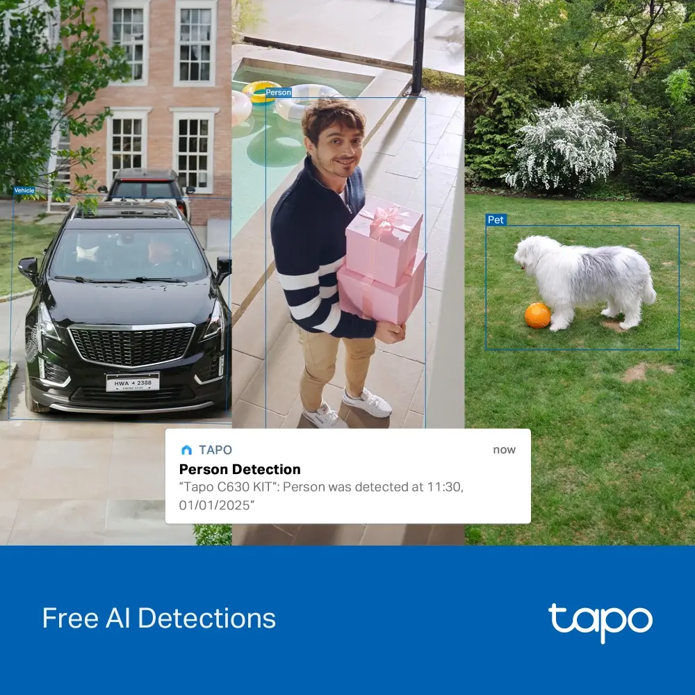 Камера TP-Link Tapo C630 KIT,3K 5MP Pan/Tilt охранителна камера със соларно захр - image 9