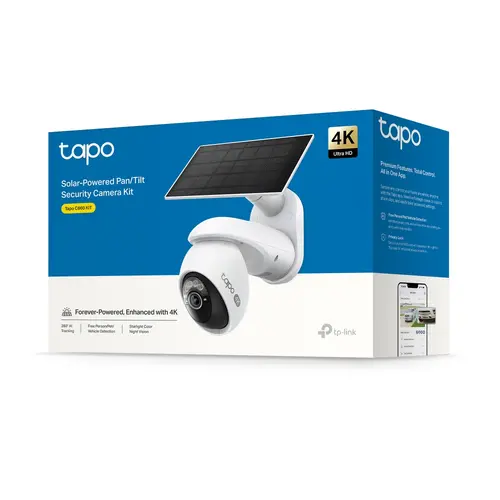 Камера TP-Link Tapo C660 KIT, 4K Pan/Tilt охранителна камера със соларно захр. - image 10