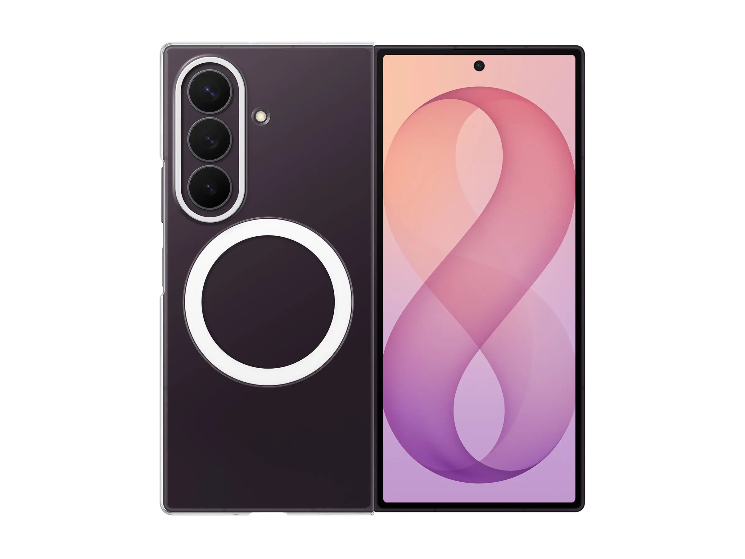 Калъф, Samsung Galaxy Z Fold 8 Ultra Clear Magnet Case Transparent