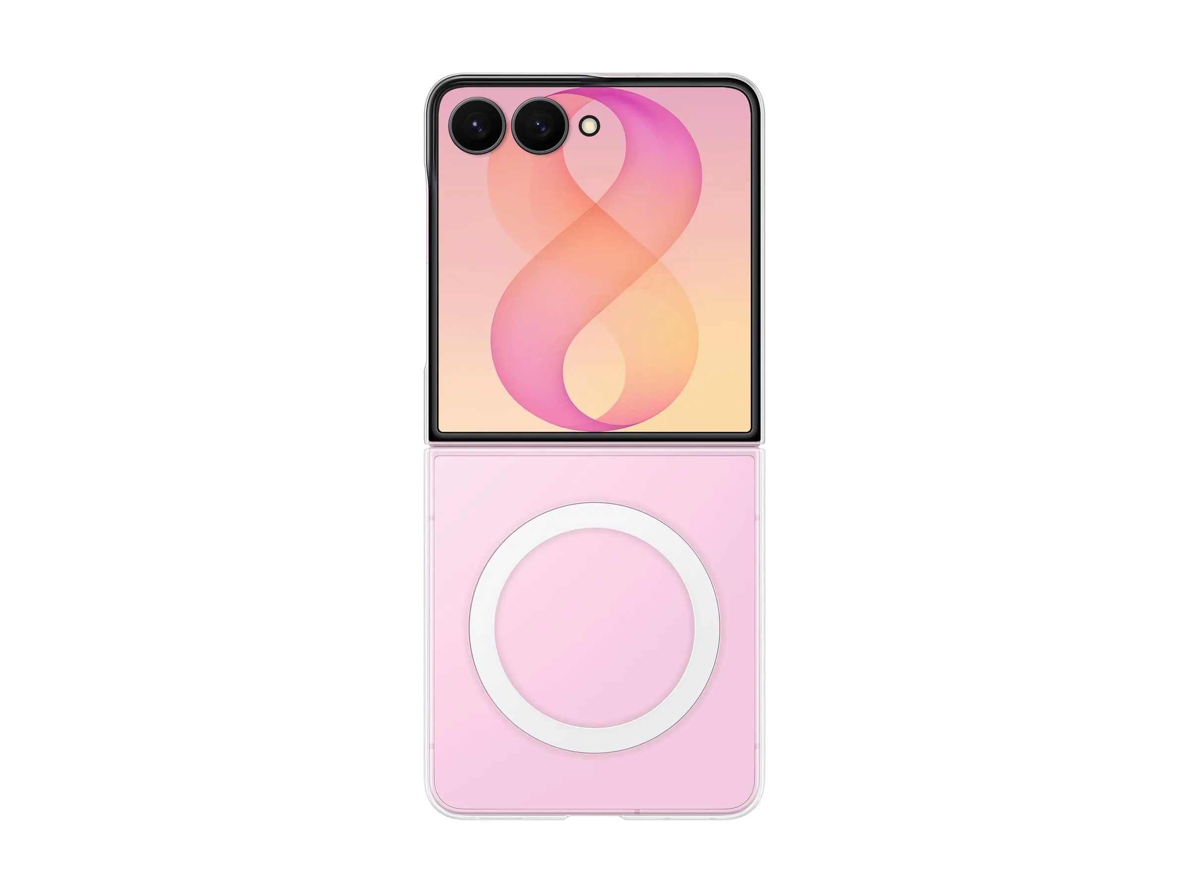 Калъф, Samsung Flip 8 Clear Magnet Case Transparent - image 4