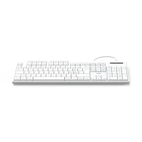 HAMA Жична клавиатура "CK-200", USB-A,USB-C, 8 мултимедийни клавиша, кирилизирана, бяла - image 1