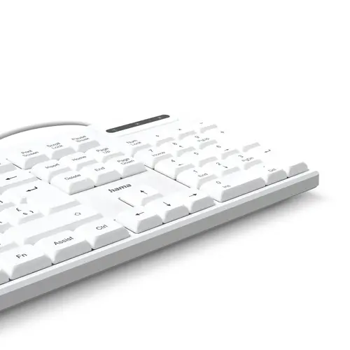 HAMA Жична клавиатура "CK-200", USB-A,USB-C, 8 мултимедийни клавиша, кирилизирана, бяла - image 2