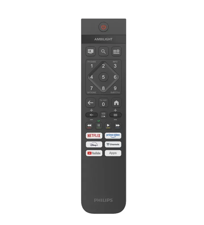 Телевизор, Philips 40PQS6901/12, 40'' QLED, FHD (1920x1080), DVB-T/T2/T2-HD/C/S/S2, 60Hz, 3 sided Ambilight, Pixel Plus HD, WCG 90% DCI, HDR10, HLG, Titan 3.0 OS , 3*HDMI, 2*USB, WiFi 4, 12W RMS, Black - image 2