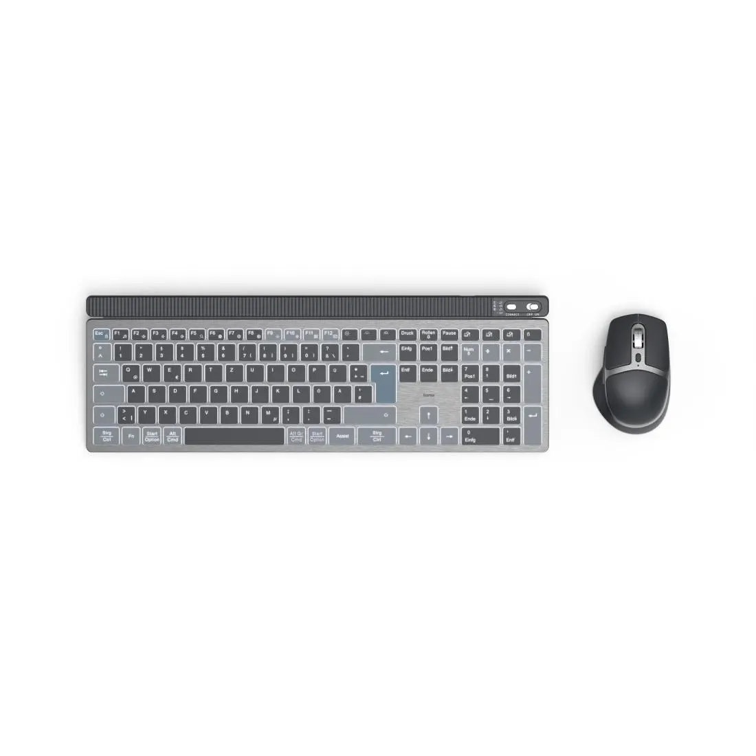 HAMA Комплект безжична клавиатура-мишка "WKM-750", Bluetooth & 2.4Ghz, кирилизирана